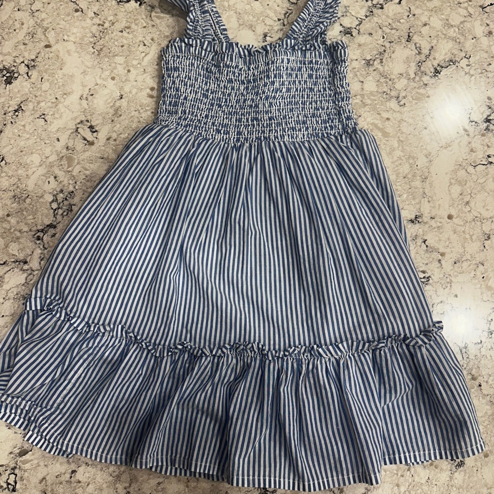 Blue Striped Kids Dress